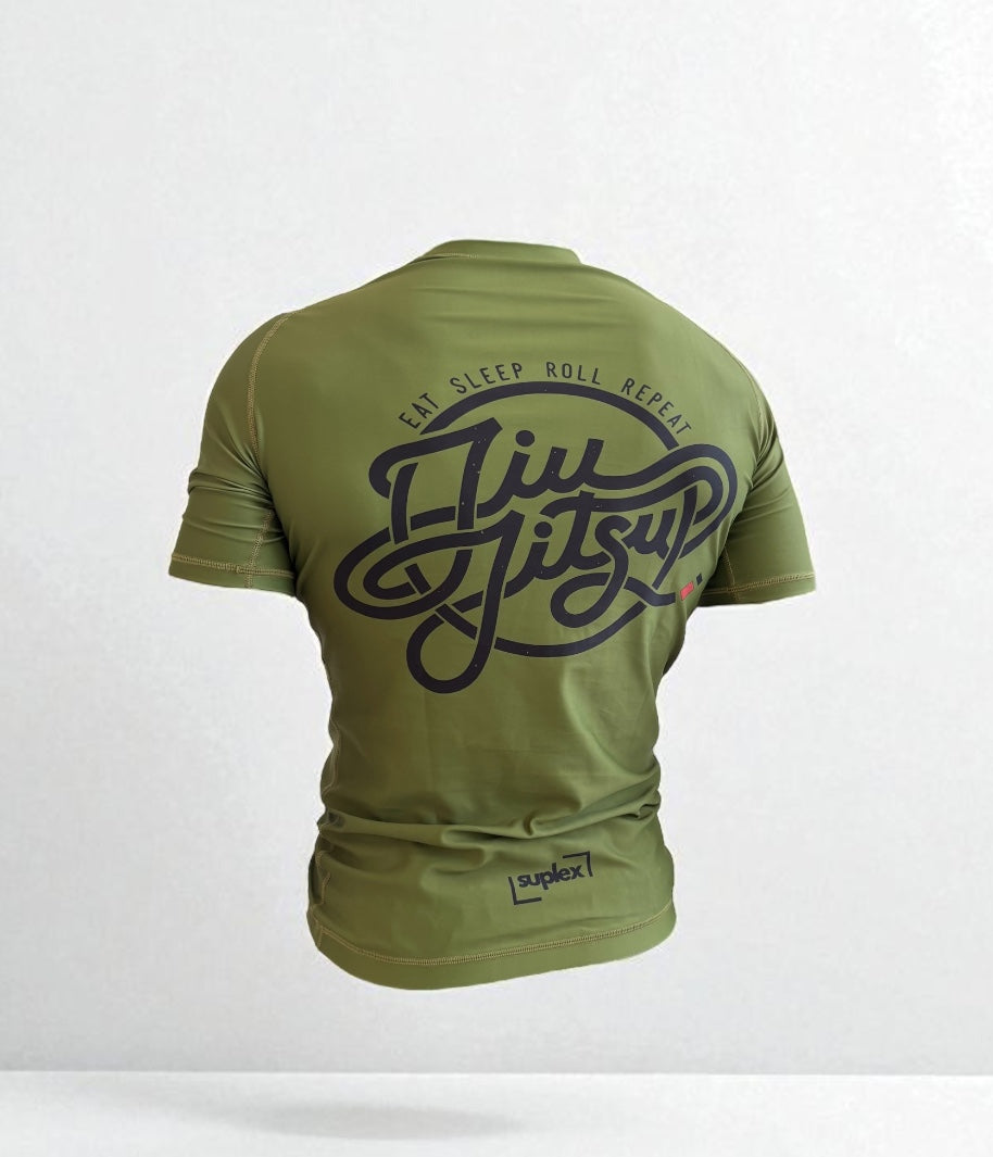 Eat Sleep Roll Repeat rashguard